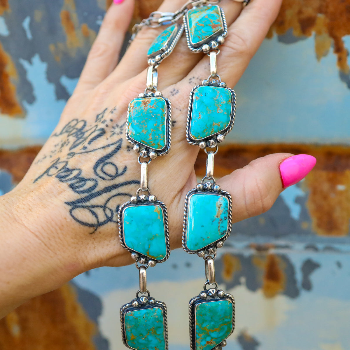 ‘Lariat Set' Arizona Necklace & Earrings - Kingman