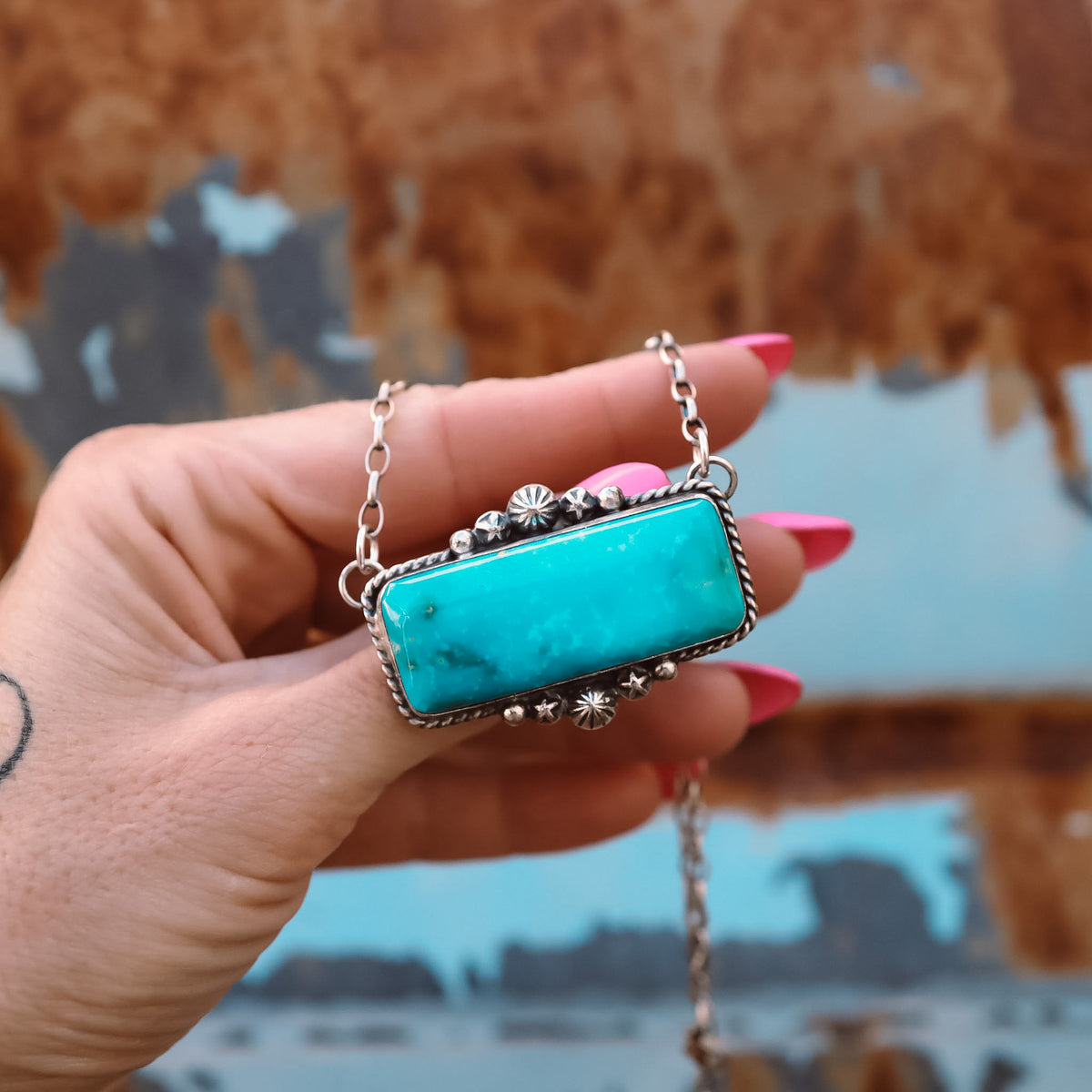 ‘Chonky Bar' Statement Necklace - Kingman