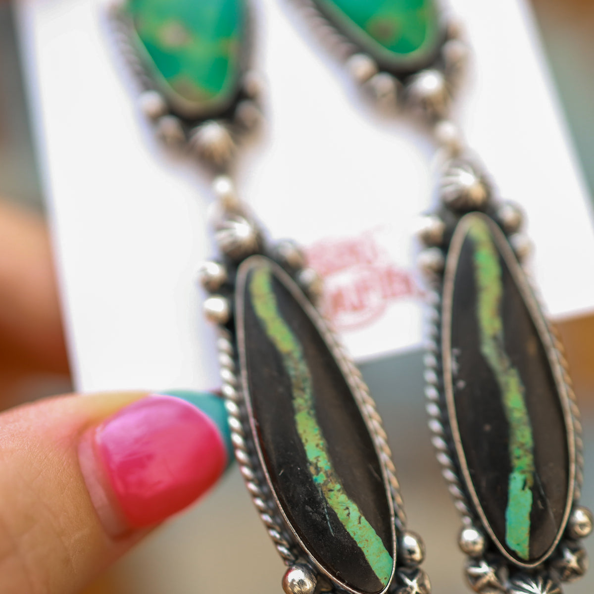 ‘Statement’ Earrings - Blackjack & Kingman