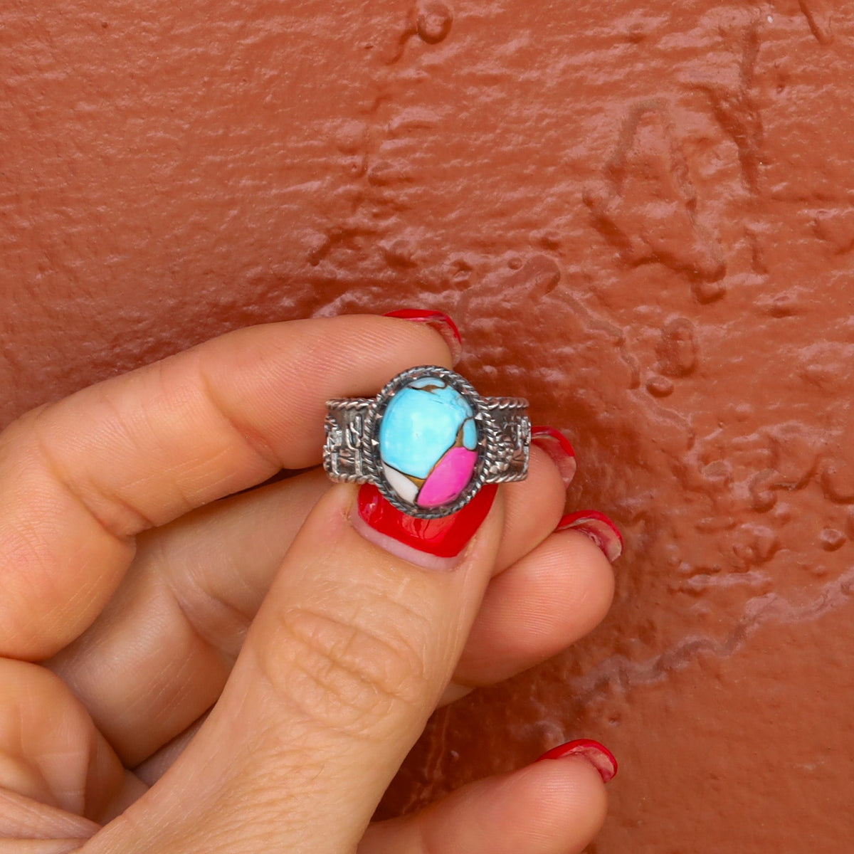 ‘Desert Day & Night' Storyteller Ring - Cotton Candy - Size 8.25  - Pick Optio