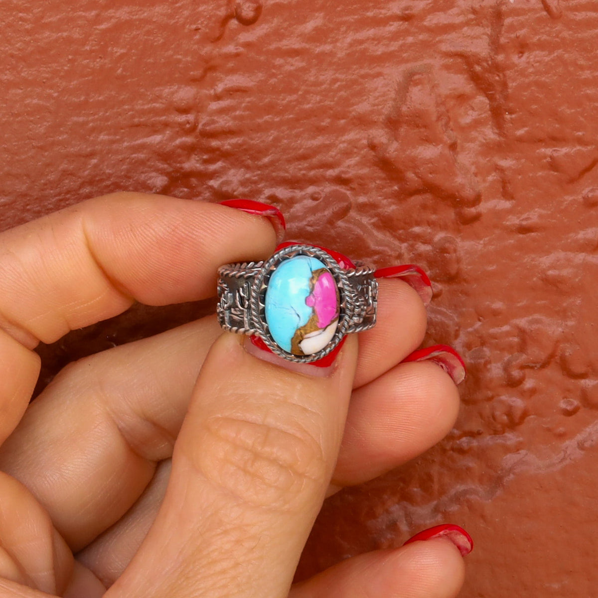 ‘Desert Day & Night' Storyteller Ring - Cotton Candy - Size 8.25  - Pick Optio