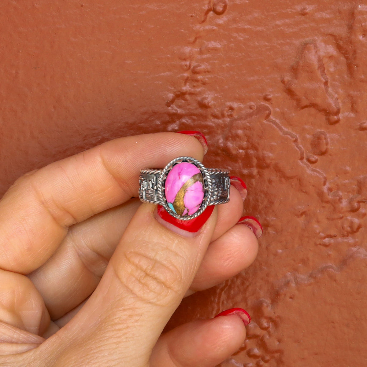 ‘Desert Day & Night' Storyteller Ring - Cotton Candy - Size 10  - Pick Option