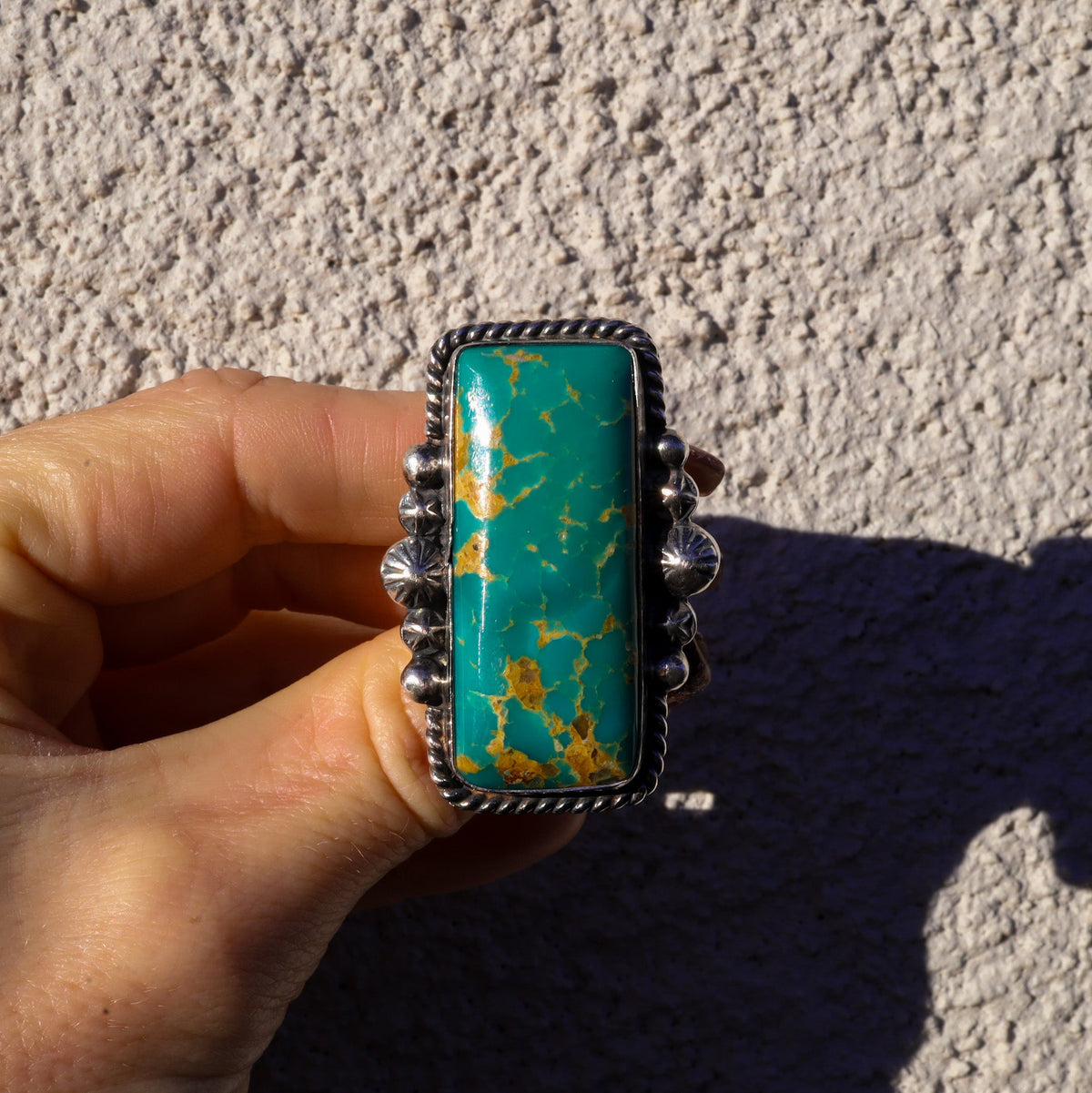 ‘Statement’ Bar Ring - Kingman - Size 10