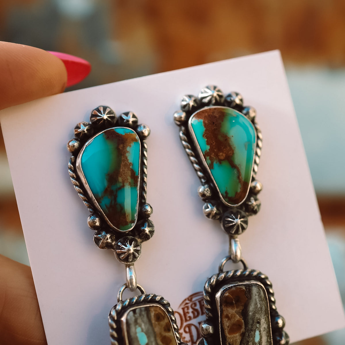 ‘Statement’ Earrings - Blackjack & Kingman