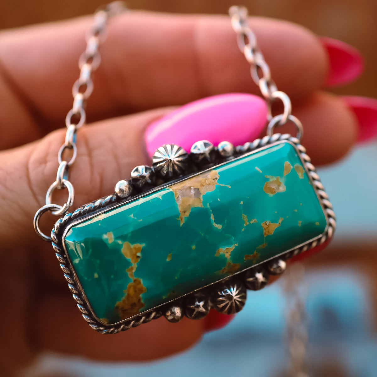 ‘Chonky Bar' Statement Necklace - Kingman