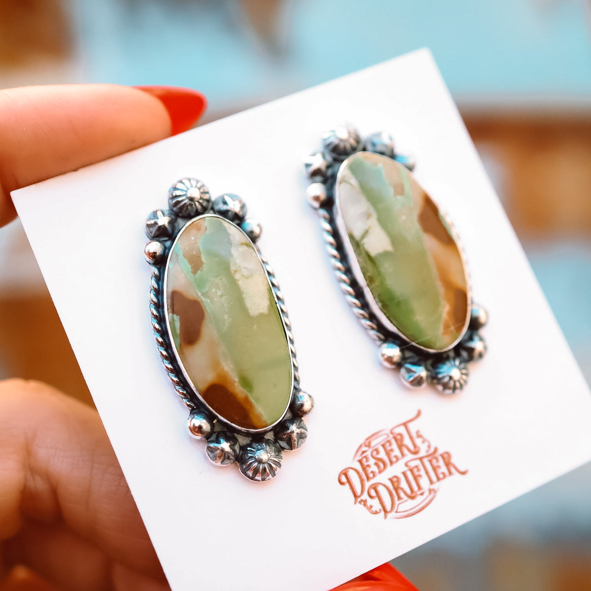 Chunky Studs - Australian Variscite - Pick Option
