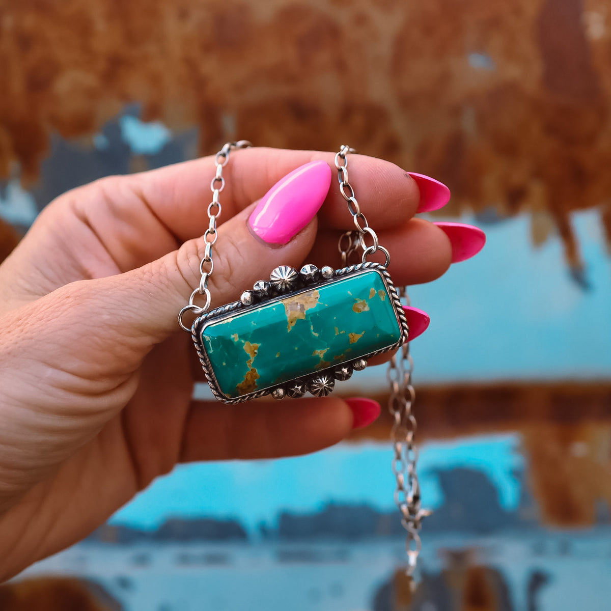‘Chonky Bar' Statement Necklace - Kingman