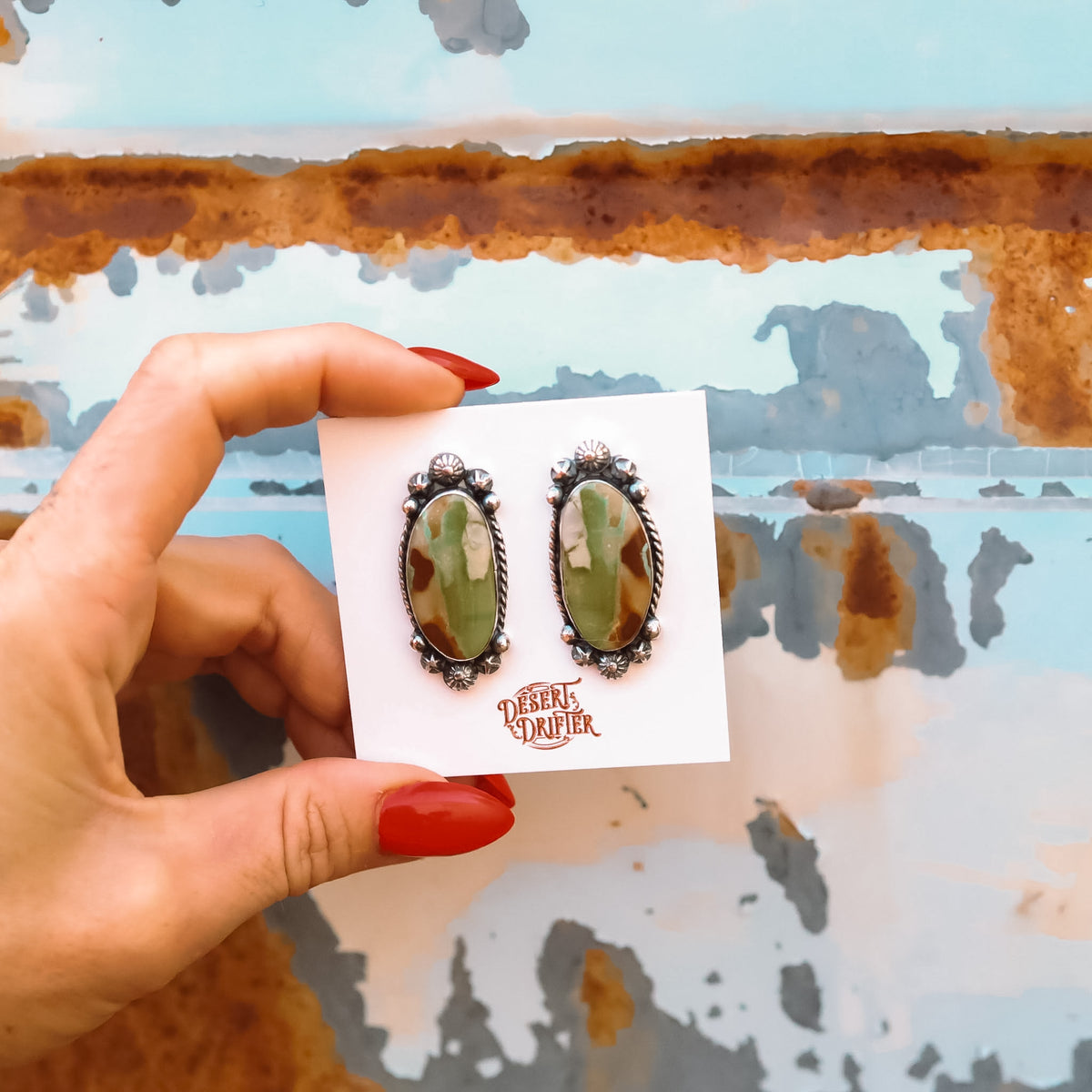 Chunky Studs - Australian Variscite - Pick Option