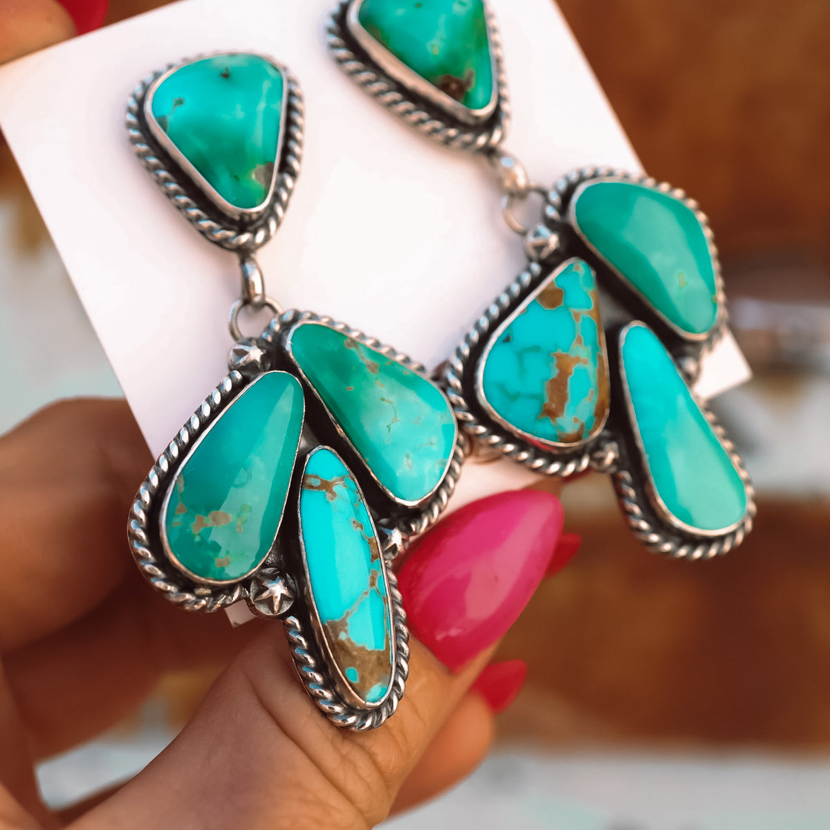 ‘Statement’ Cluster Earrings - Kingman