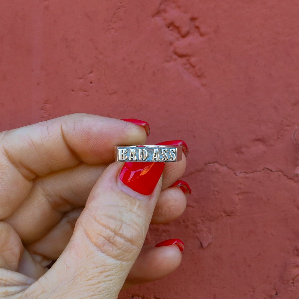 ‘Badass’ Signet Ring - Sterling Silver - Pick Option