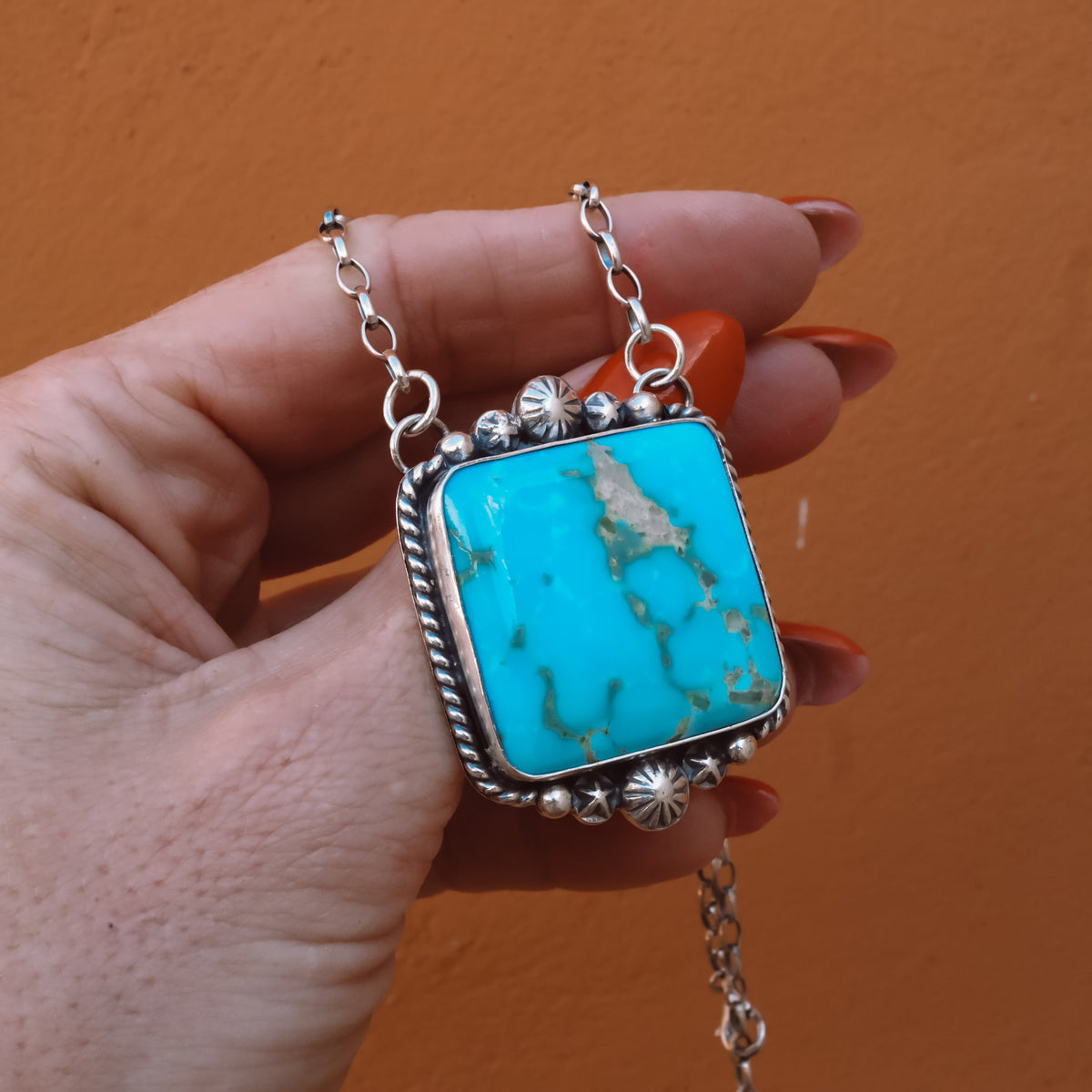 ‘Chonky Square' Statement Necklace - Kingman - Pick Option
