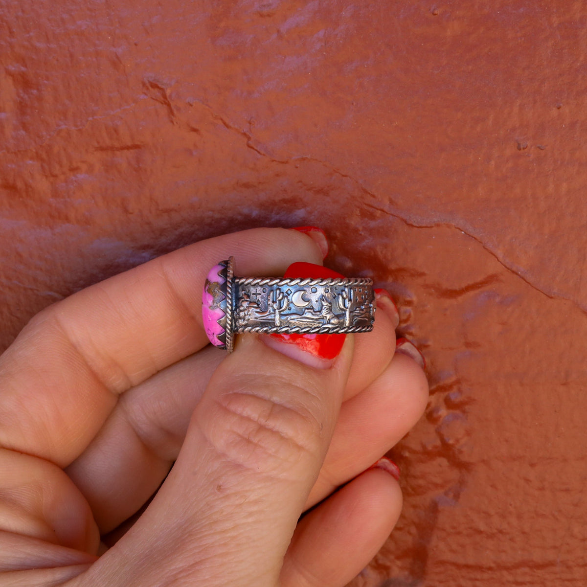 ‘Desert Day & Night' Storyteller Ring - Cotton Candy - Size 8.25  - Pick Optio