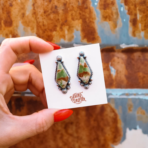 Chunky Studs - Australian Variscite - Pick Option