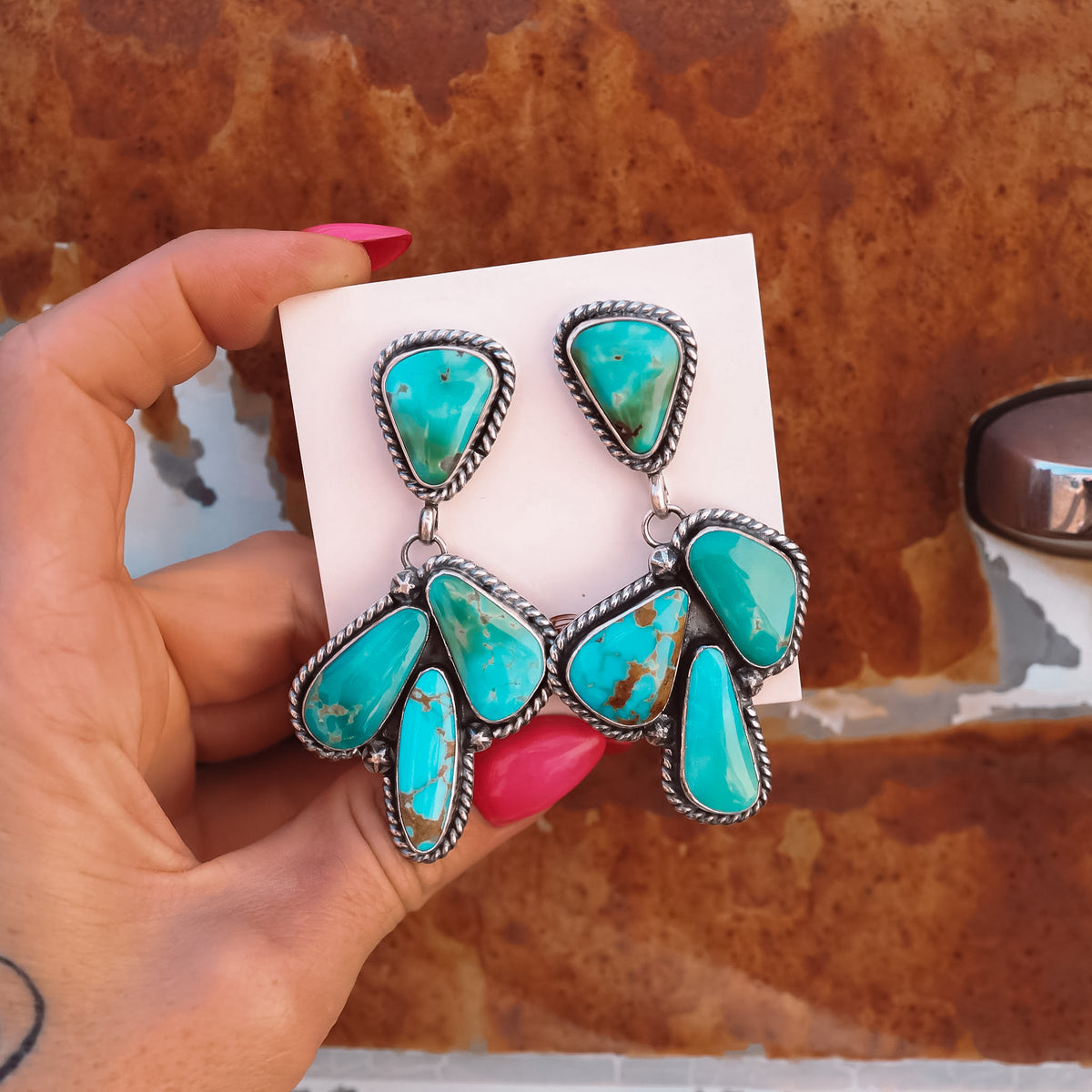 ‘Statement’ Cluster Earrings - Kingman