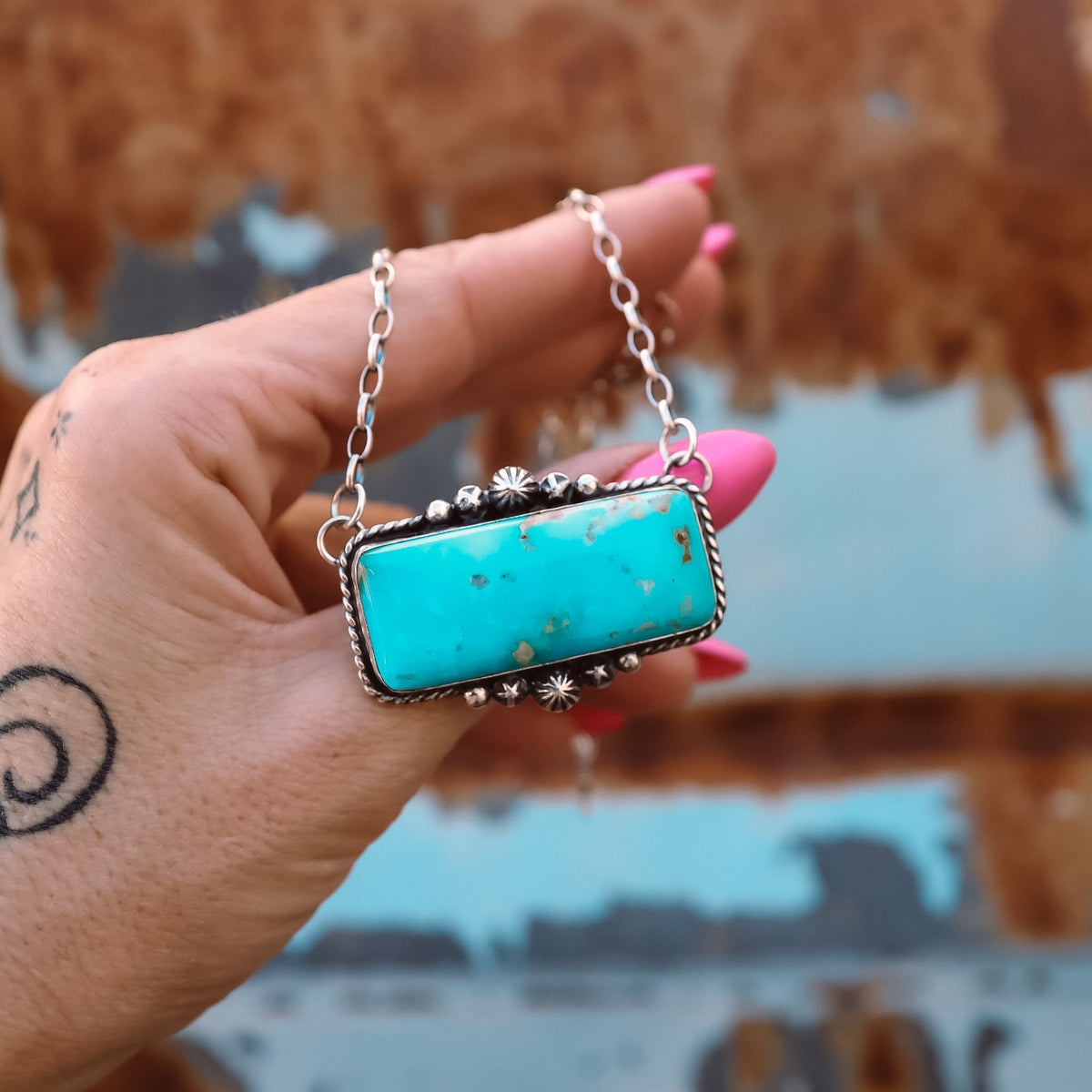 ‘Chonky Bar' Statement Necklace - Kingman