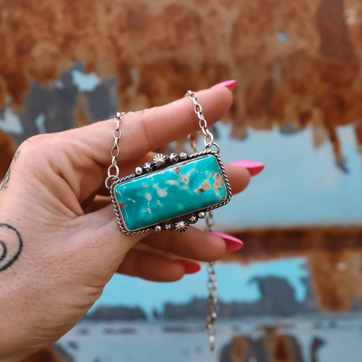‘Chonky Bar' Statement Necklace - Kingman