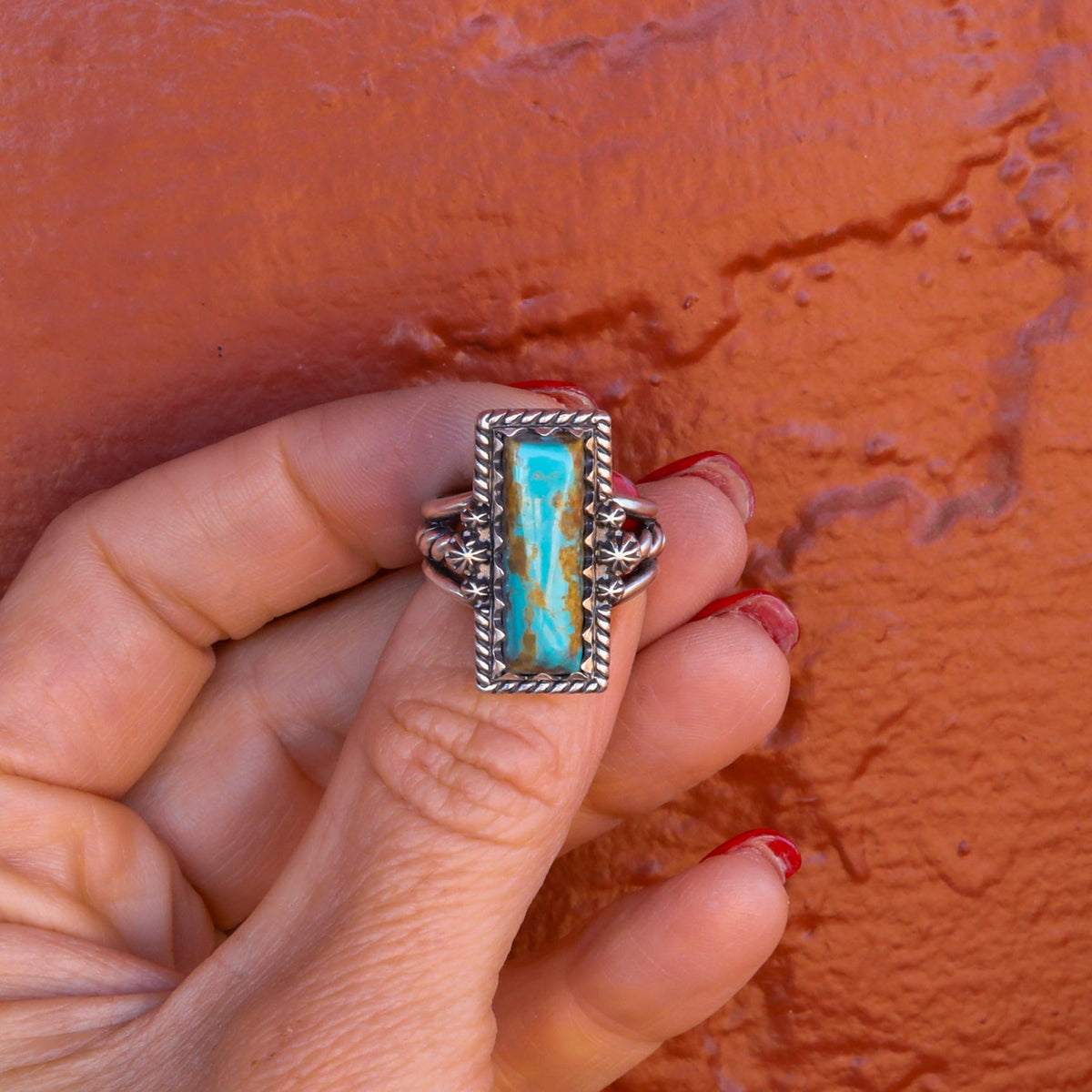 ‘Bar Ring’ - Kingman - Size 8 - Pick Option