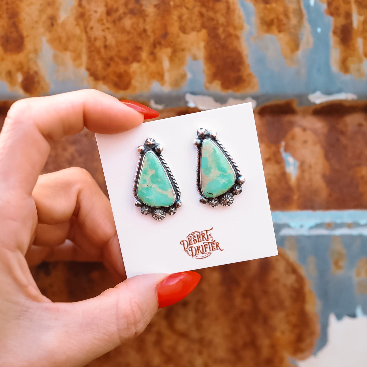 Chunky Studs - Australian Variscite - Pick Option