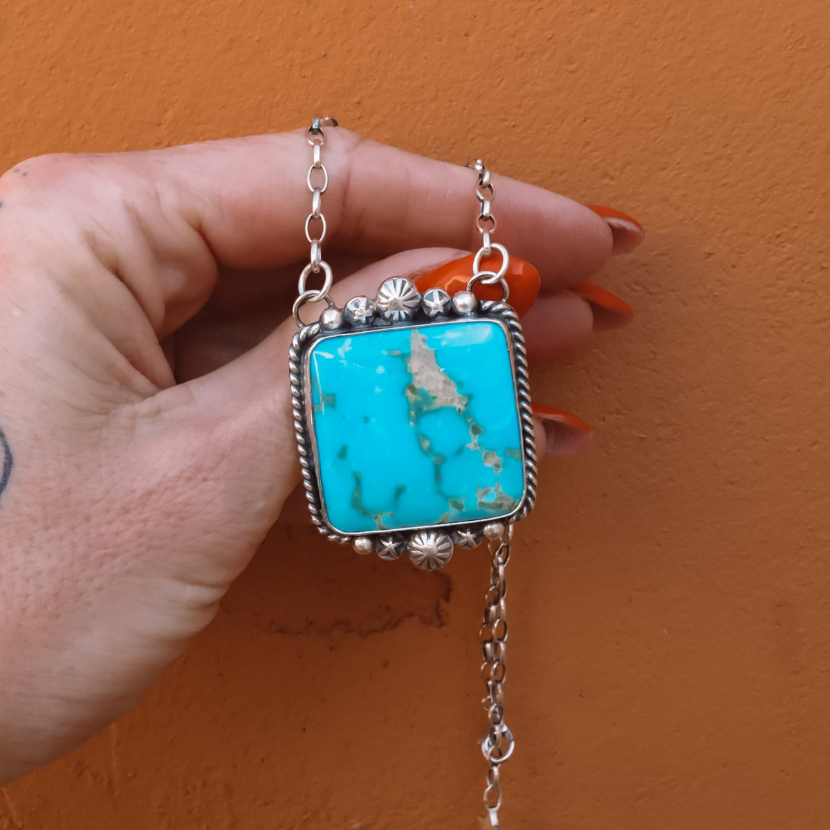 ‘Chonky Square' Statement Necklace - Kingman - Pick Option