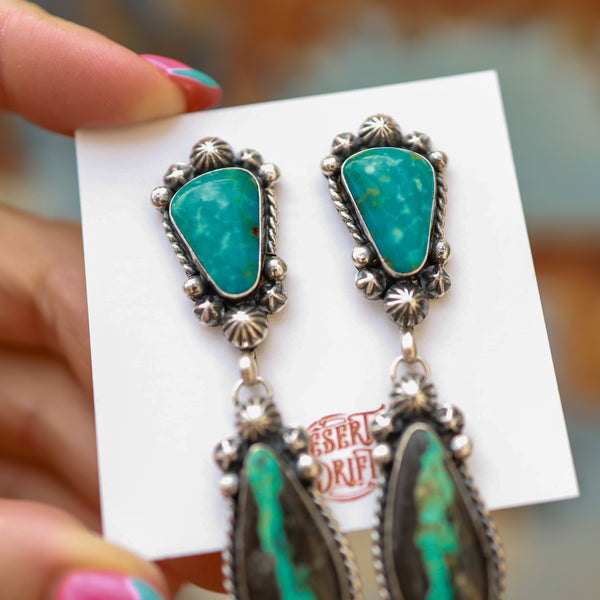 ‘Statement’ Earrings - Blackjack & Kingman