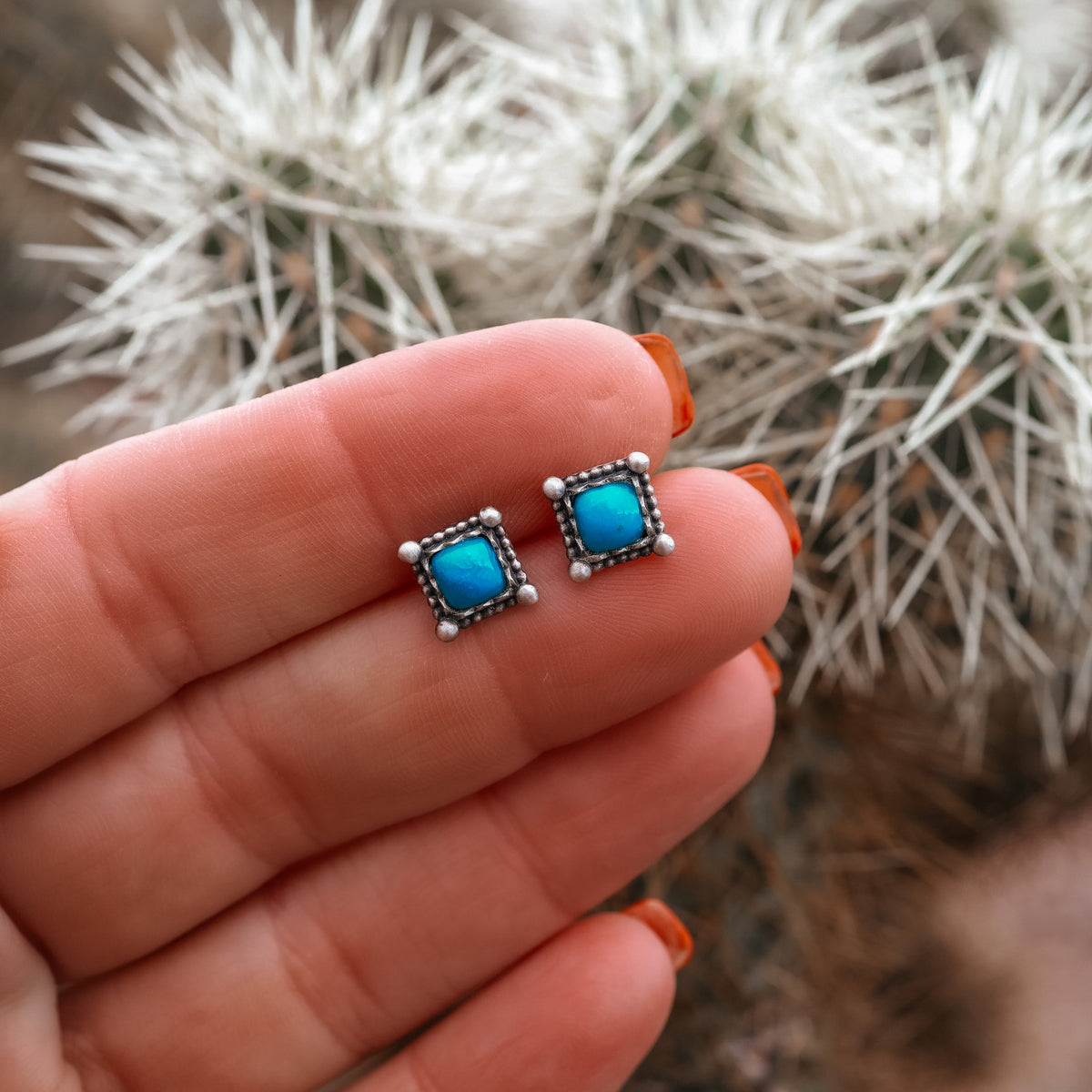 ‘Travel Light’ Mini Studs - Blue Ridge