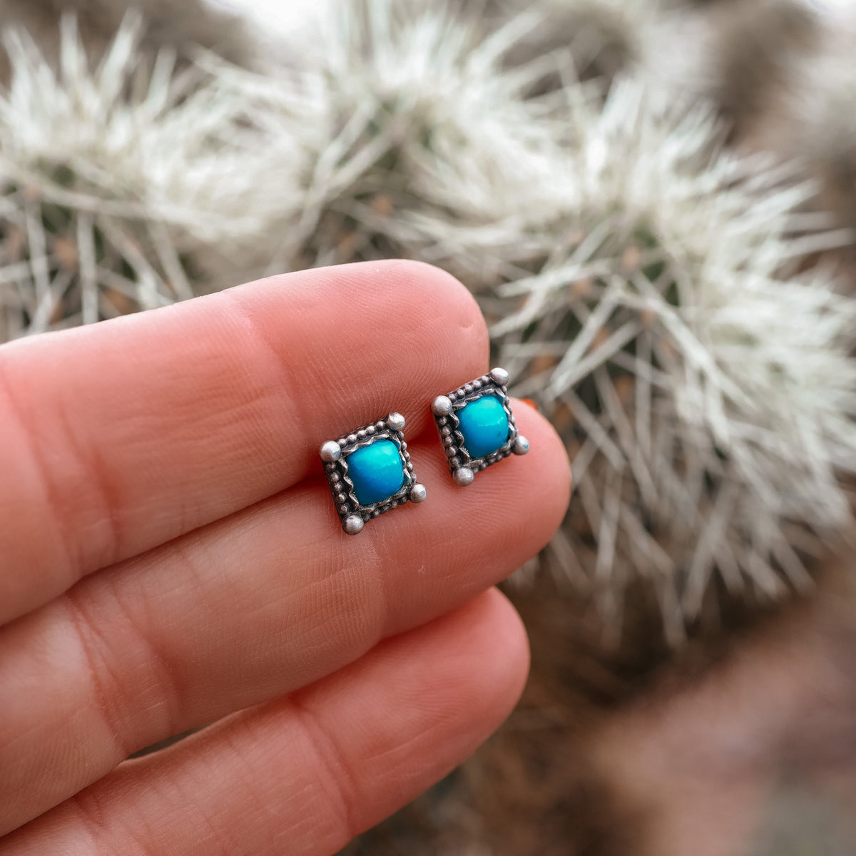 ‘Travel Light’ Mini Studs - Blue Ridge